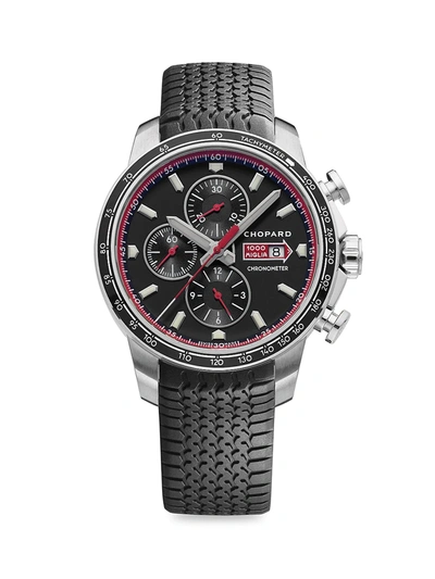Shop Chopard Mille Miglia Gts Chronograph Watch In Black