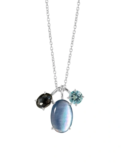Shop Ippolita Women's Luce Sterling Silver & 3-stone Pendant Necklace