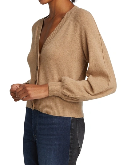 Shop Frame Cashmere-blend Cardigan In Cafe Au Lait