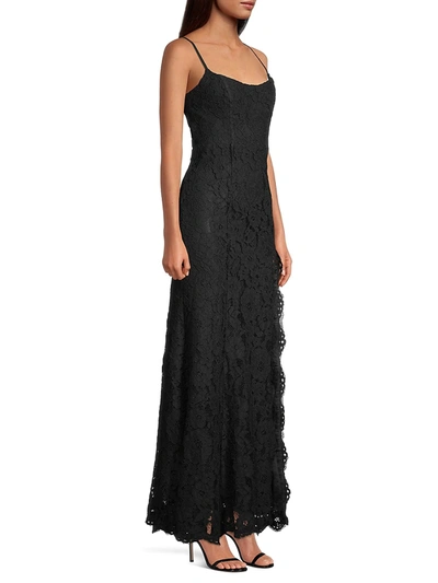 Shop Fame And Partners Women's Lucienne Lace Gown In Black