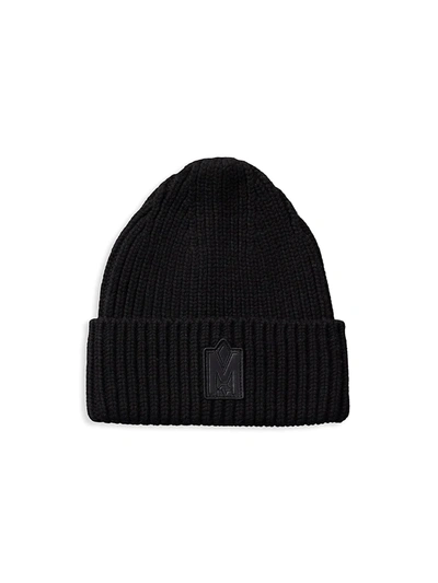 Shop Mackage Women's Jude Wool-knit Hat In Black