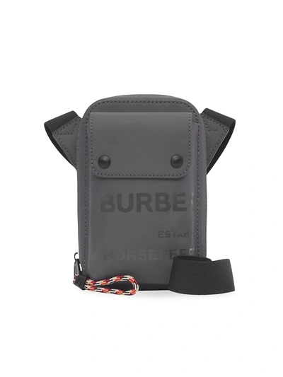 Shop Burberry Jed Phone Holder In Sepia Grey