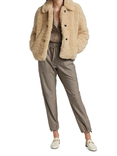 Shop Rag & Bone Women's Hesper Faux Fur Jacket In Beige