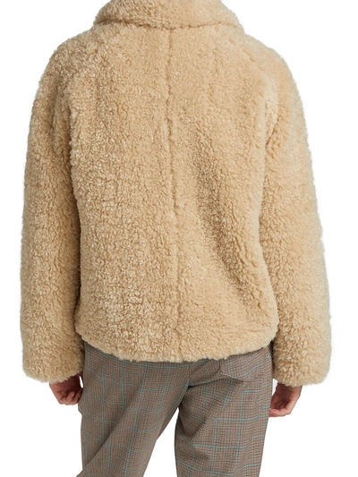 Shop Rag & Bone Women's Hesper Faux Fur Jacket In Beige