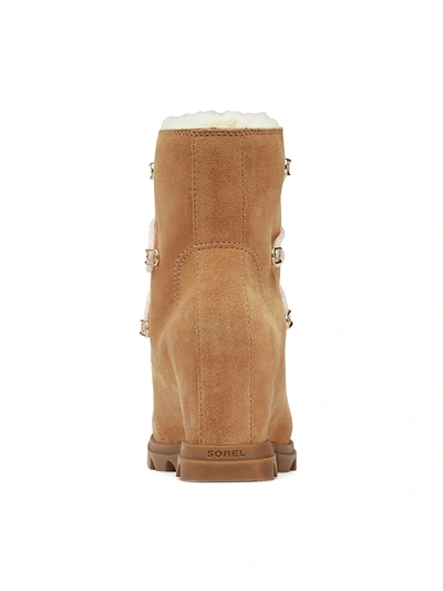 Shop Sorel Joan Of Arctic Wedge Iii Suede Boots In Tawny Buff