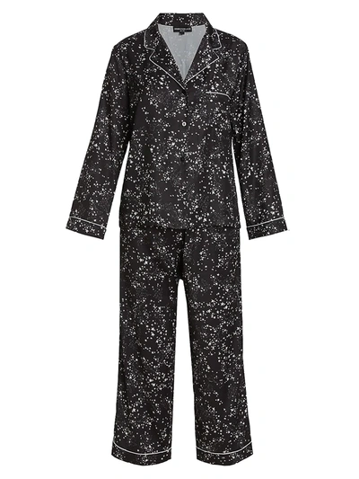 Generation Love Nikki Star-print Pajama Set In Black/white