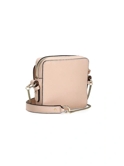Shop See By Chloé Mini Joan Suede & Leather Crossbody Bag In Silver River