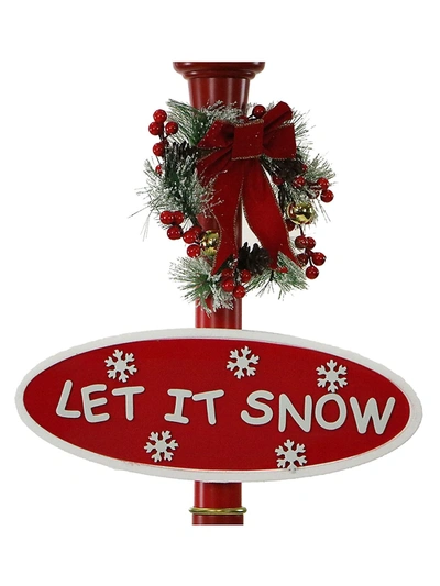 Shop Fraser Hill Farms Let It Snow Series 69-in. Snow Globe Lamp Post