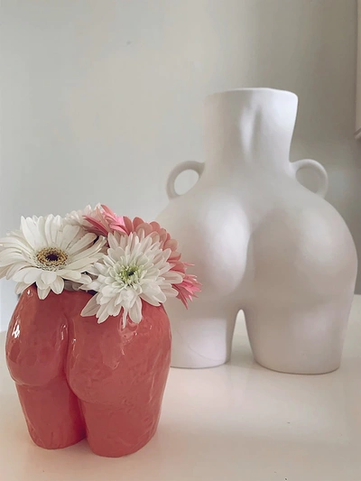Shop Anissa Kermiche Popotin Rose Pot In Rose Pink Shiny