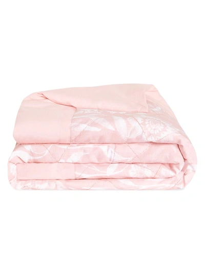 Shop Aden + Anais Baby Girl's Embrace Weighted Ophelia Floral Print Blanket In Pink