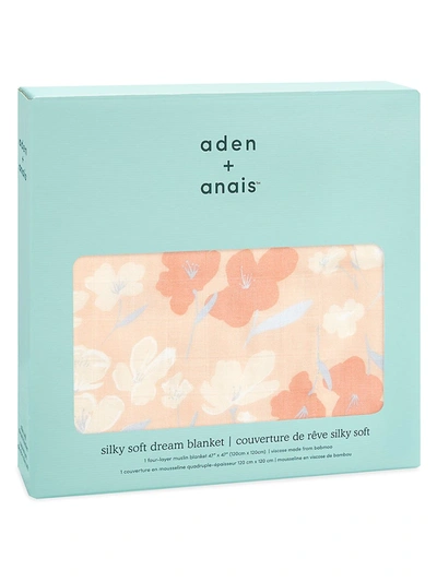 Shop Aden + Anais Baby's Silky Soft Dream Koi Pond Blanket In Coral