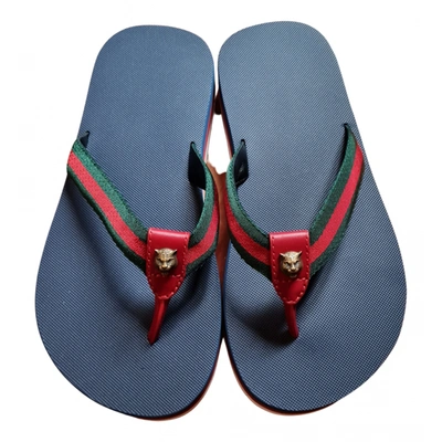 Pre-owned Gucci Flip Flops In Multicolour