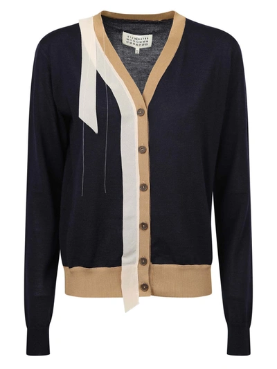 Shop Maison Margiela Relaxed Fit Cardigan In Blue