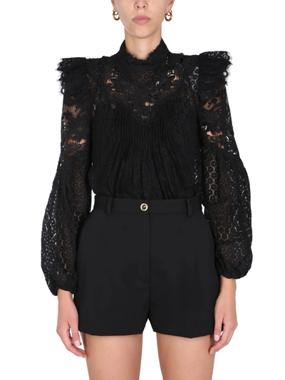ZIMMERMANN LACE BLOUSE 2163TCON BLK