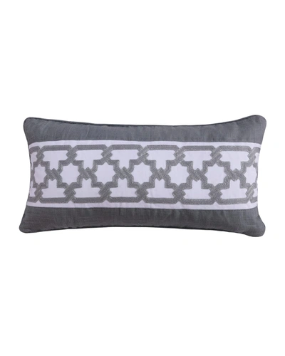 Shop Levtex Montecito Gray Trellis Pillow In Grey