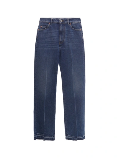 Shop Valentino Straight Leg Jeans In Blue