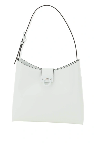 Shop Ferragamo Salvatore  Trifolio Large Shoulder Bag In White