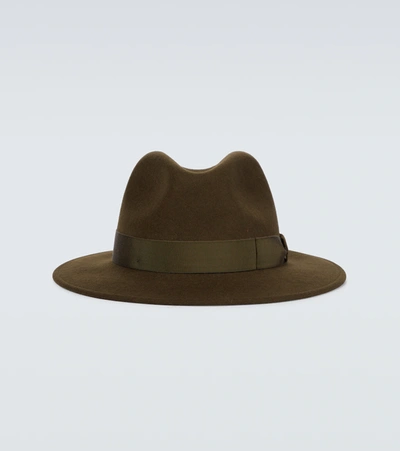 Shop Borsalino Macho Wool Felt Hat In Brown