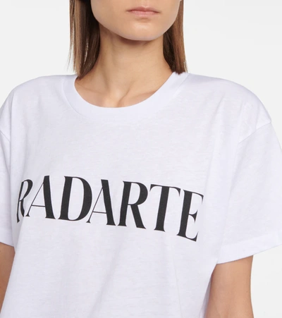 Shop Rodarte Radarte-printed Oversized T-shirt In White