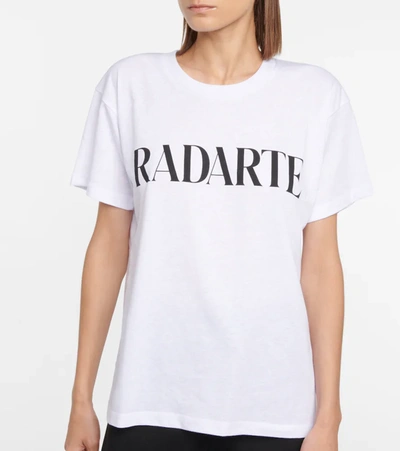 Shop Rodarte Radarte-printed Oversized T-shirt In White