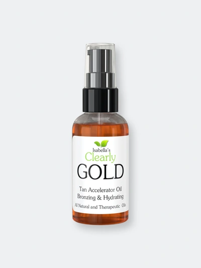 Shop Isabella's Clearly Clearly Gold, Bronzing And Hydrating Sun Tanning Oil