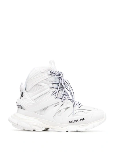Shop Balenciaga High Top Track Hike Sneaker White