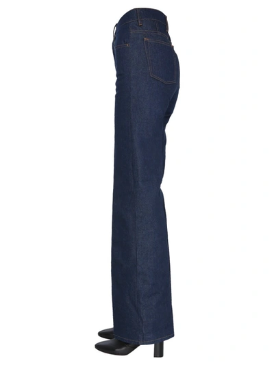 Shop Ami Alexandre Mattiussi Flared Jeans In Blue