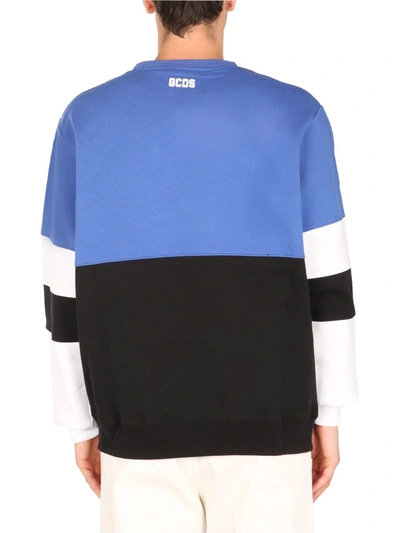 Shop Gcds Hockey Sweatshirt With Ultralogue In Blue