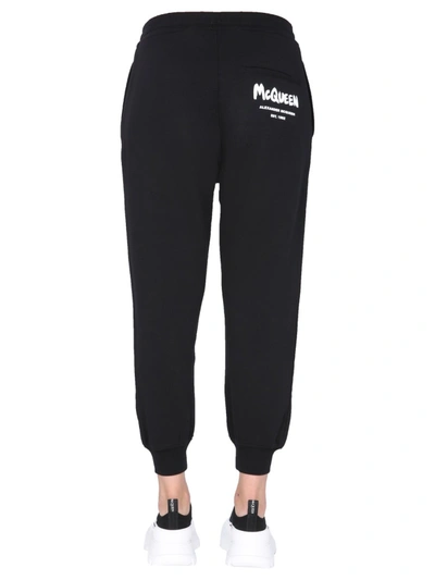 Shop Alexander Mcqueen Jogging Pants In Black
