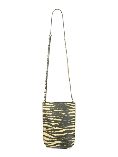 Shop Ganni Mini Shoulder Bag In Multicolour