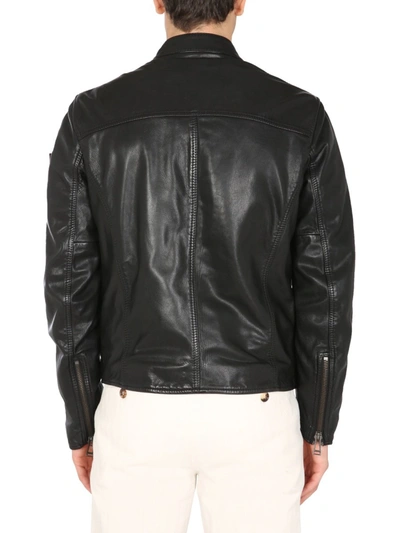 Belstaff Black Leather Pelham Jacket In 90000 Black | ModeSens