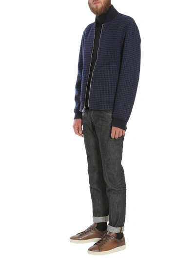 Shop Brunello Cucinelli Reversible Bomber Jacket In Blue