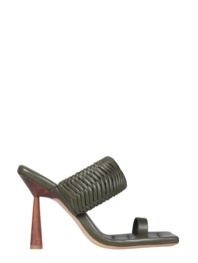 Shop Gia Couture X Rhw Rosie One Sandals In Green