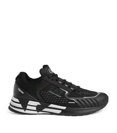 Shop Ea7 Distance Runner Sneakers In Black