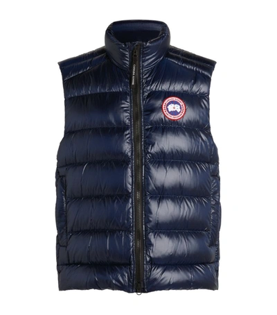 Shop Canada Goose Quilted Crofton Gilet In Navy