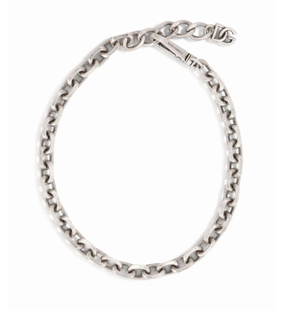 Shop Dolce & Gabbana Silver-tone Chain Necklace In Multi