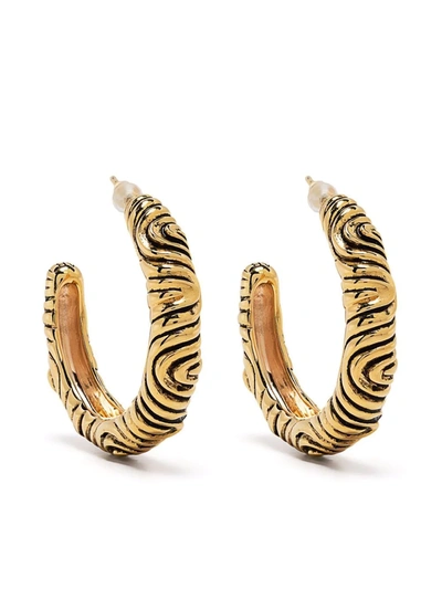 Shop Aurelie Bidermann Miri Stud Earrings In Gold