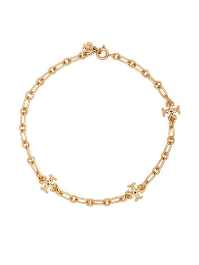 Shop Tory Burch Roxanne Chain-link Bracelet In Gold