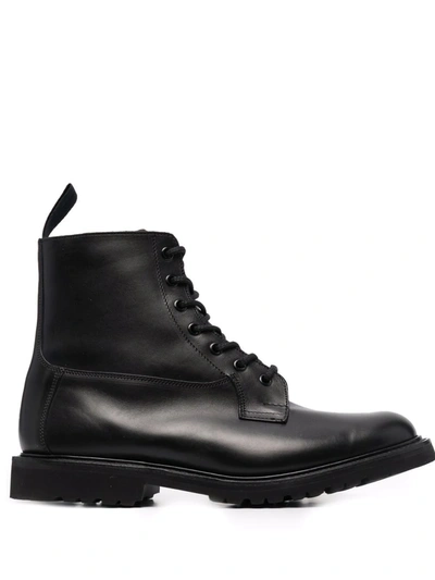 Shop Tricker's Ankle Lace-up Boots In Black