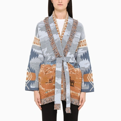 Shop Alanui Multicolour Long Cardigan In Multicolor