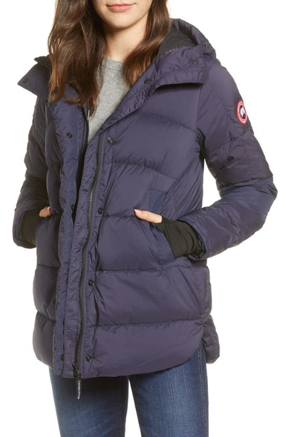 Shop Canada Goose Alliston Packable 750 Fill Power Down Jacket In Navy