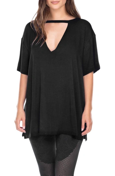 Shop Honeydew Intimates First Class Oversize T-shirt In Black