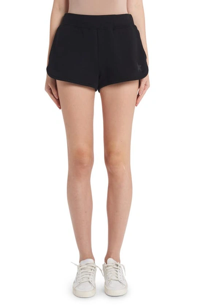 Shop Golden Goose Diana Star Collection Logo Cotton Sweat Shorts In Black