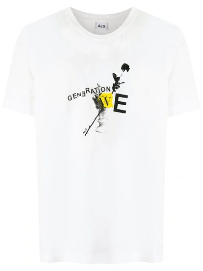 Shop Àlg Basic Gen We T-shirt In White