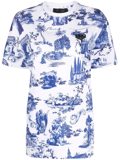 Philipp Plein Graphic-print Cotton T-shirt In White