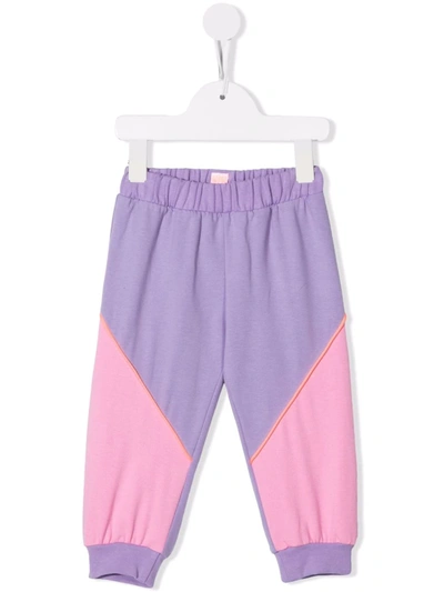 Wauw Capow By Bangbang Colour-block Sweatpants In Purple