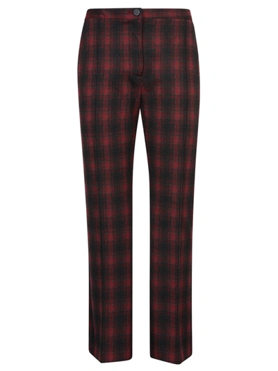 Shop Pinko Gaio Trousers In Red/black