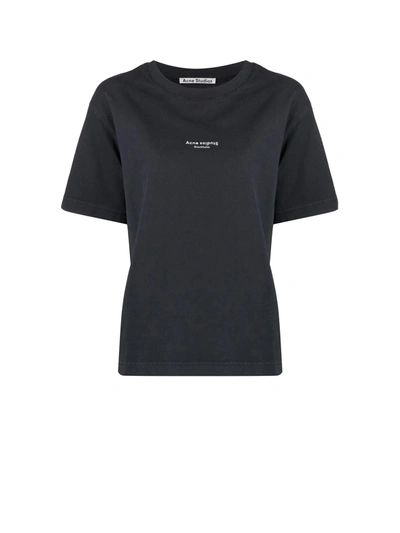 Shop Acne Studios T-shirt With Logo In Black
