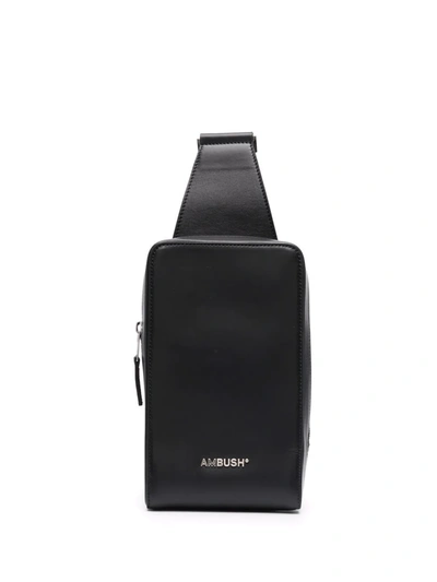 Shop Ambush Logo-lettering Crossbody Bag In Black