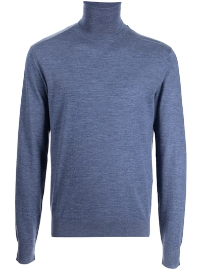 Shop Dolce & Gabbana Cashmere Turtleneck Jumper In Blue